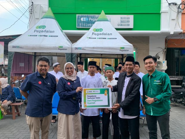 Syukuran dan Santunan Pegadaian Syariah Cirebon,Momentum Perpindahan Kantor Baru yang Lebih Berkah