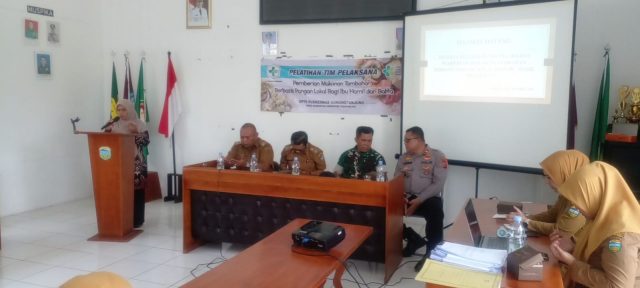 Pelatihan Tim Pelaksana PMT Berbasis Pangan Lokal, Upaya Tekan Stunting di Gunung Tanjung