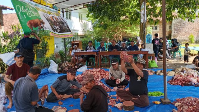 Semangat Berbagi di Hari Raya Iduladha, RW 12 Cibatur Sembelih 10 Sapi dan 3 Domba