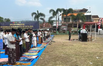 Doa Bersama, Satgas TMMD Ke-129 dan Warga Parungponteng Gelar Shalat Istisqa